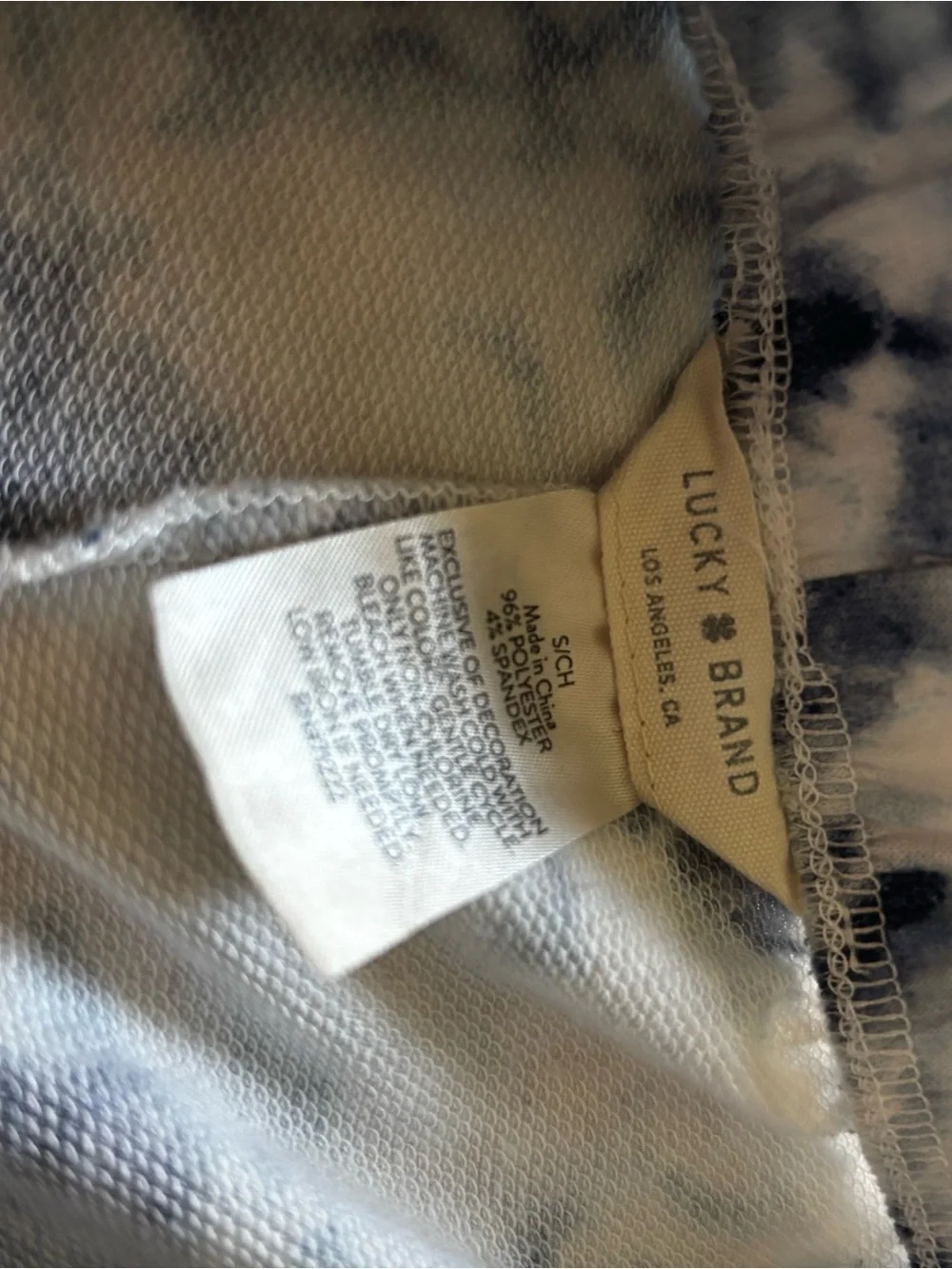 Lucky Brand Tie-Dye Jogger Pants - Gray & Black and shorts.